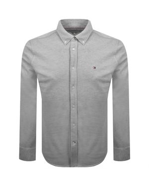 Tommy Hilfiger Knitted Long Sleeve Shirt - Grey