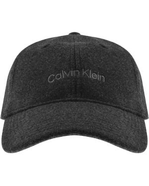 Calvin Klein Embroidered Felt Cap - Black