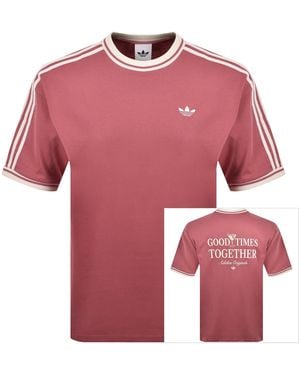 adidas Originals Logo T Shirt - Pink