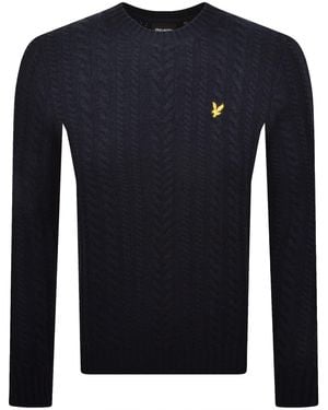 Lyle & Scott Cable Knit Jumper - Blue