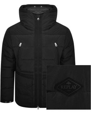 Replay Padded Jacket - Black