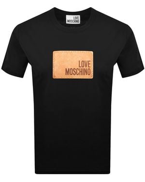 Moschino Graphic T Shirt - Black