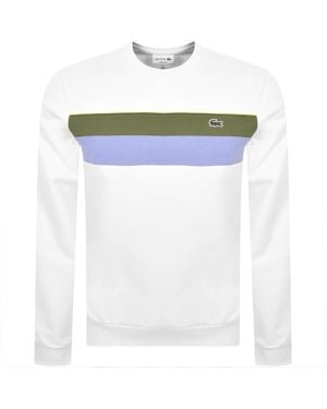 Lacoste Logo Sweatshirt - White