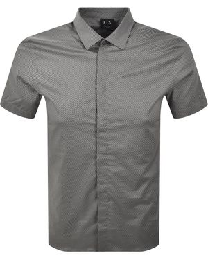 ARMANI EXCHANGE Pattern Shirt - Grey