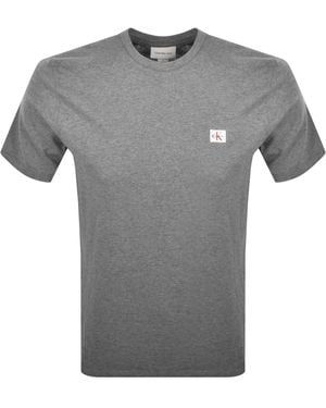 Calvin Klein Jeans Badge T Shirt - Grey