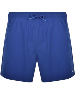 Armani Emporio Logo Swim Shorts - Blue