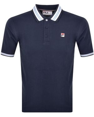 Fila Faraz Tipped Polo T Shirt Fila - Blue