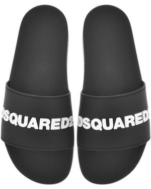 DSquared² Logo Sliders - Black