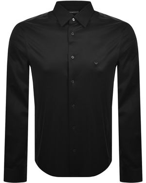 Armani Emporio Long Sleeved Shirt - Black