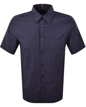 BOSS Boss Relegant 6 Short Sleeved Shirt - Blue