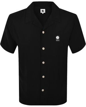 Pretty Green Islington Cuban Shirt - Black