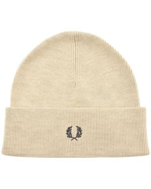 Fred Perry Classic Beanie Hat - Natural