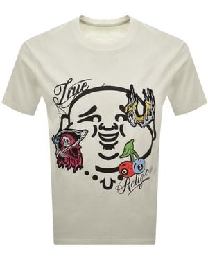 TRUE RELIGION Logo T Shirt - Grey