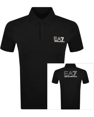 EA7 Emporio Armani Polo T Shirt - Black