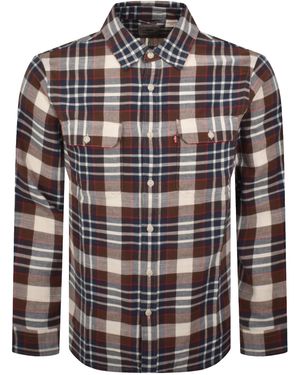 Levi's Jackson Worker Long Sleeve Shirt - Brown