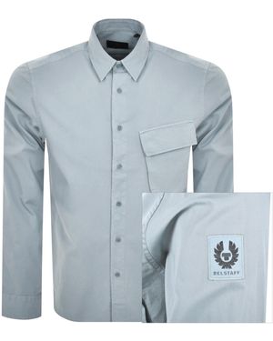 Belstaff Scale Long Sleeved Shirt - Blue