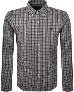 Ralph Lauren Long Sleeve Check Shirt - Grey
