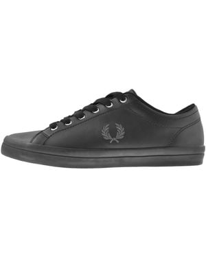 Fred Perry Baseline Leather Sneakers - Black