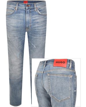 HUGO 708 Slim Fit Jeans Light Wash - Blue