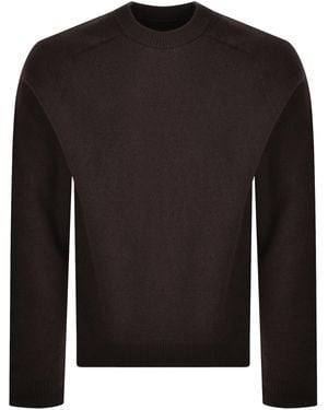 Fred Perry Saddle Sleeve Sweater - Black