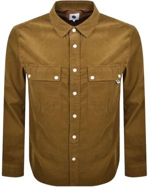 Pretty Green Campbell Corduroy Shirt - Green