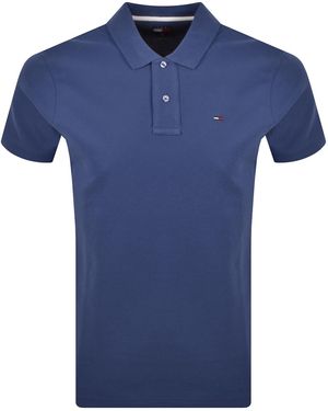 Tommy Hilfiger Tipped Polo Shirt - Blue