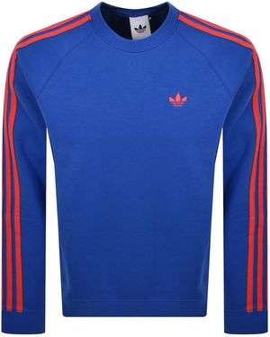 adidas Originals Three Stripe Sweatshirt - Blue