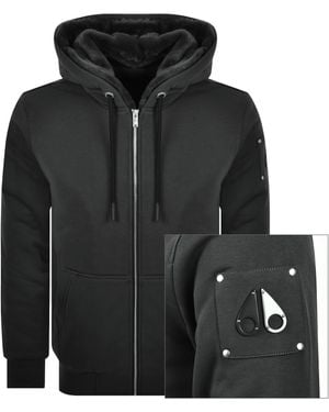 Moose Knuckles Classic Bunny Zip Hoodie - Black