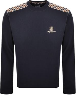 Aquascutum Active Crew Neck Sweatshirt - Blue