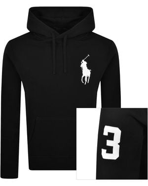 Ralph Lauren Embroidered Logo Hoodie - Black