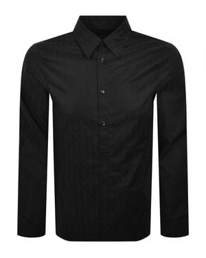 ARMANI EXCHANGE All Over Print Shirt - Black