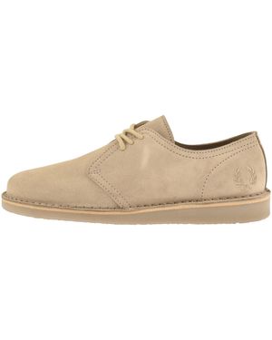 Fred Perry Linden Suede Shoes - Natural