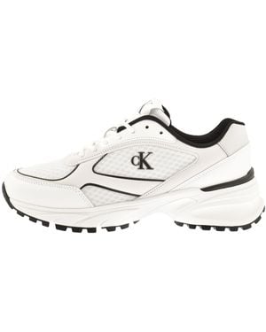 Calvin Klein Hike Runner Mesh Trainers - White