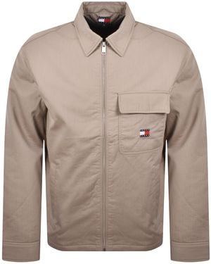 Tommy Hilfiger Padded Corduroy Overshirt - Grey