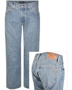 Ralph Lauren Hampton Straight Fit Light Wash Jeans - Blue