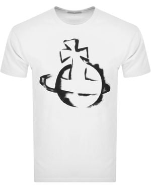 Vivienne Westwood Stencil Orb T Shirt - White