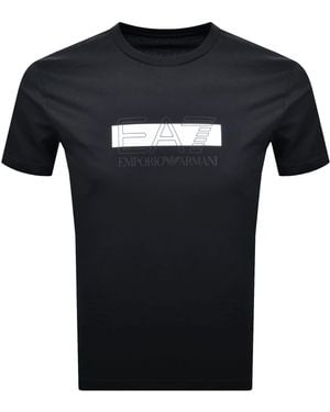 EA7 Emporio Armani Logo T Shirt - Black