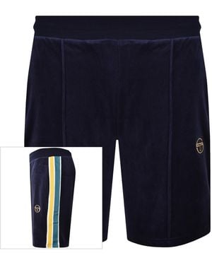 Sergio Tacchini Monte Velour Shorts - Blue
