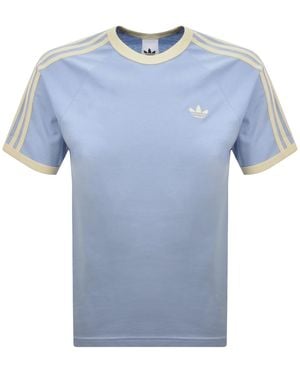 adidas Originals 3 Stripe T Shirt - Blue