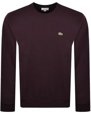 Lacoste Crew Neck Sweatshirt - Purple