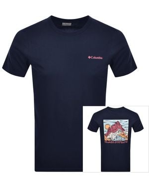 Columbia Outdoor Back Graphic T Shirt - Blue