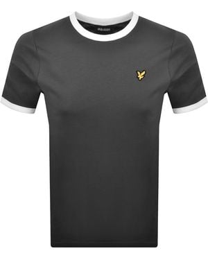 Lyle & Scott Ringer T Shirt - Grey