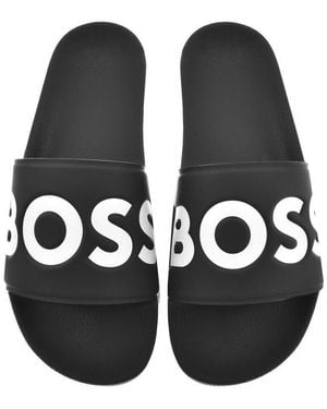 BOSS BUSINESS Boss Aryeh Sliders - Black