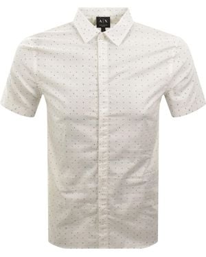 ARMANI EXCHANGE Ax Pattern Shirt Off - Gray