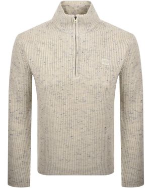 G-Star G-Star Half Zip Knit Jumper - Grey