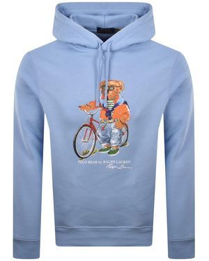 Ralph Lauren Bear Hoodie - Blue