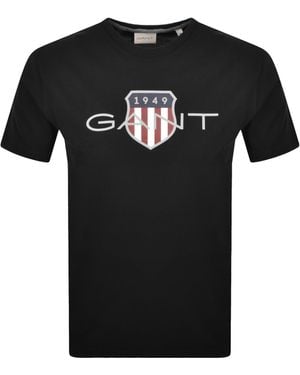 GANT Original Shield Graphic T Shirt - Black
