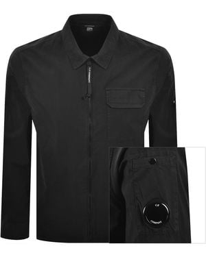 C.P. Company Cp Company Gabardine Overshirt - Black