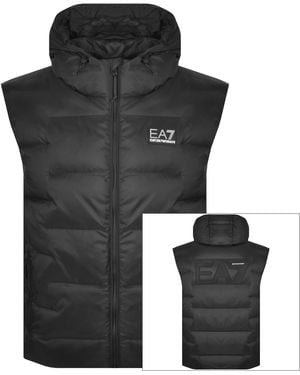 EA7 Emporio Armani Logo Gilet - Black