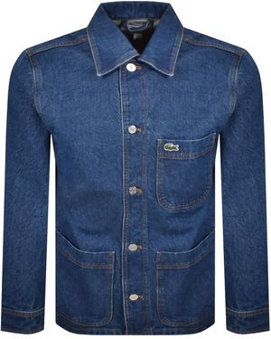 Lacoste Denim Overshirt Mid Wash - Blue